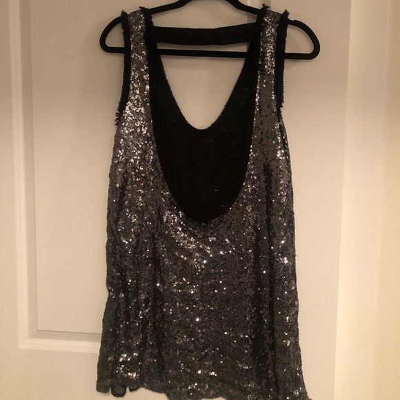 ⛓️ ZARA - Women’s Sequin Mini Dress with Low Back - Size M ⛓️ - Picture 4 of 7